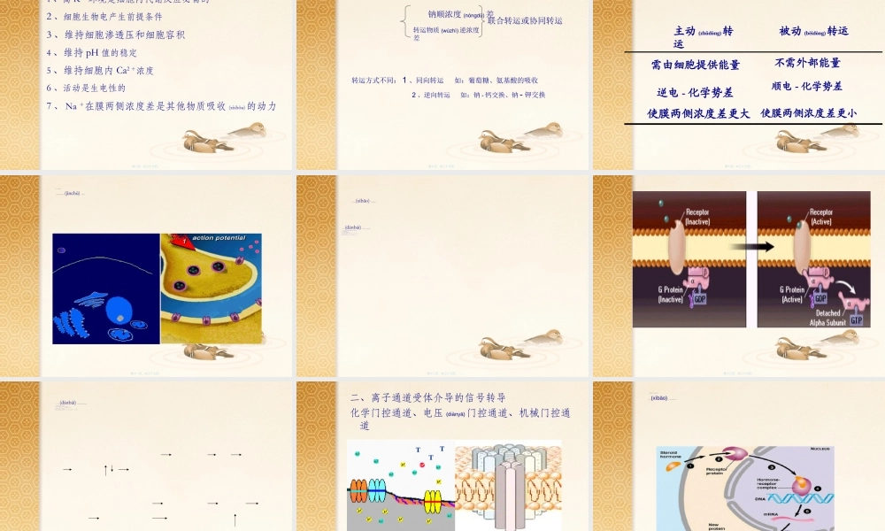 2022年医学专题—第二篇-细胞基本功能.ppt