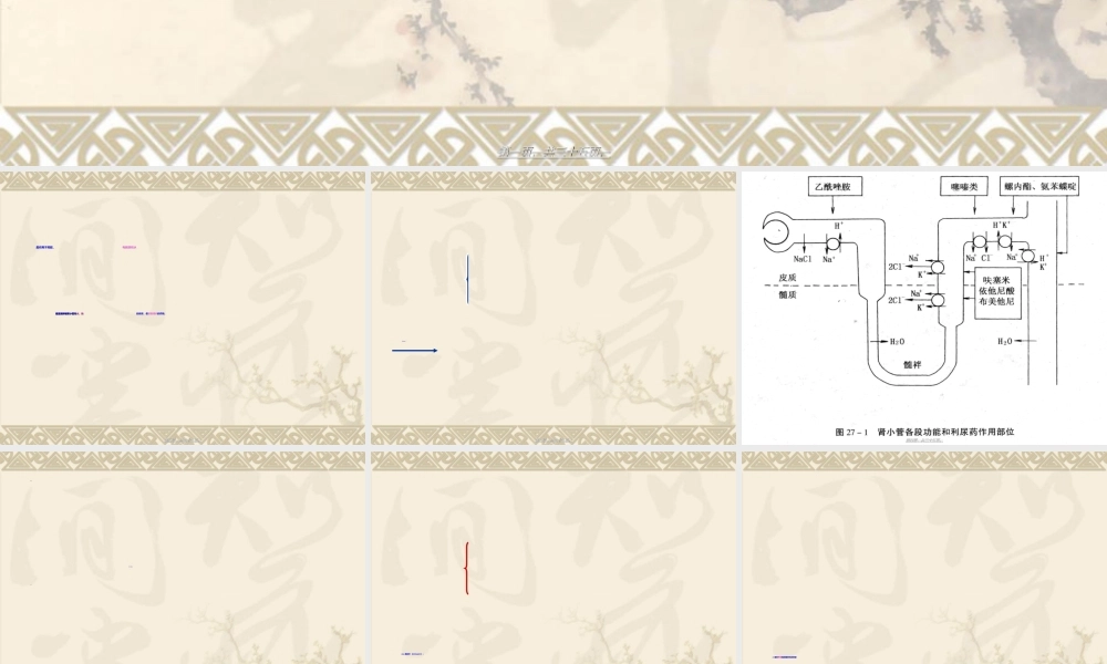 2022年医学专题—第六章-利尿药与脱水药.ppt