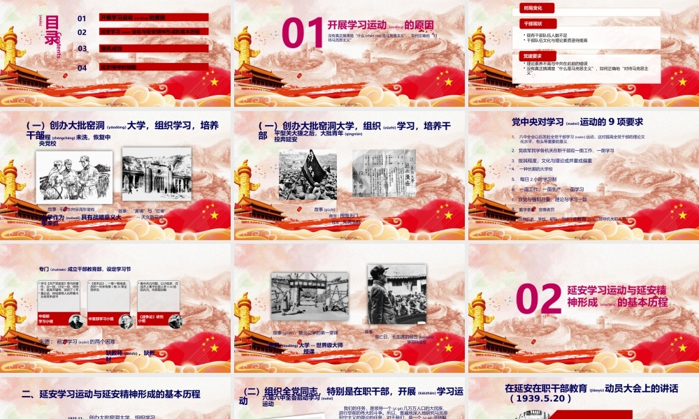 2022年医学专题—继承和发扬延安精神重温红色岁月.pptx