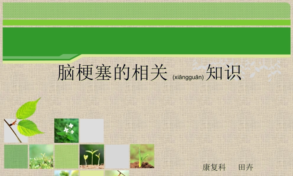 2022年医学专题—脑梗塞相关知识--田卉.ppt