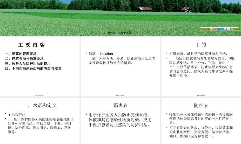 医院隔离技术规范.pptx