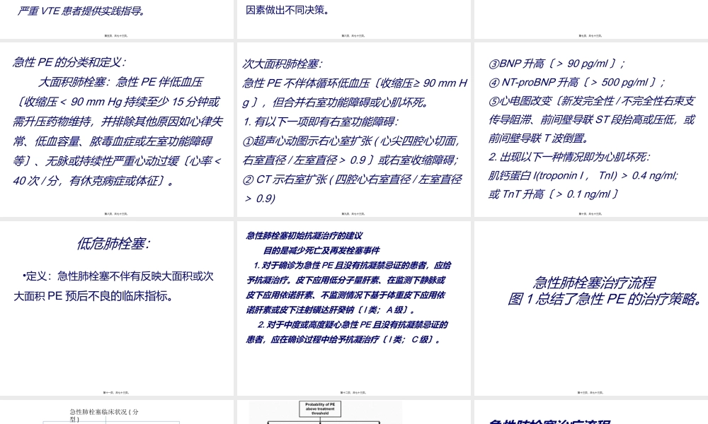 大面积和次大面积肺栓塞、髂股深静脉----.ppt