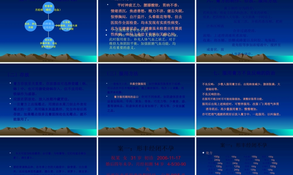 妇科膏方调补资料.pptx