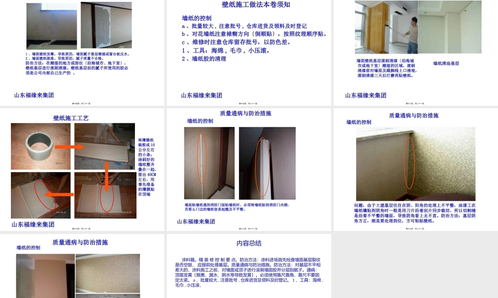 室内装饰--涂料质量通病.pptx