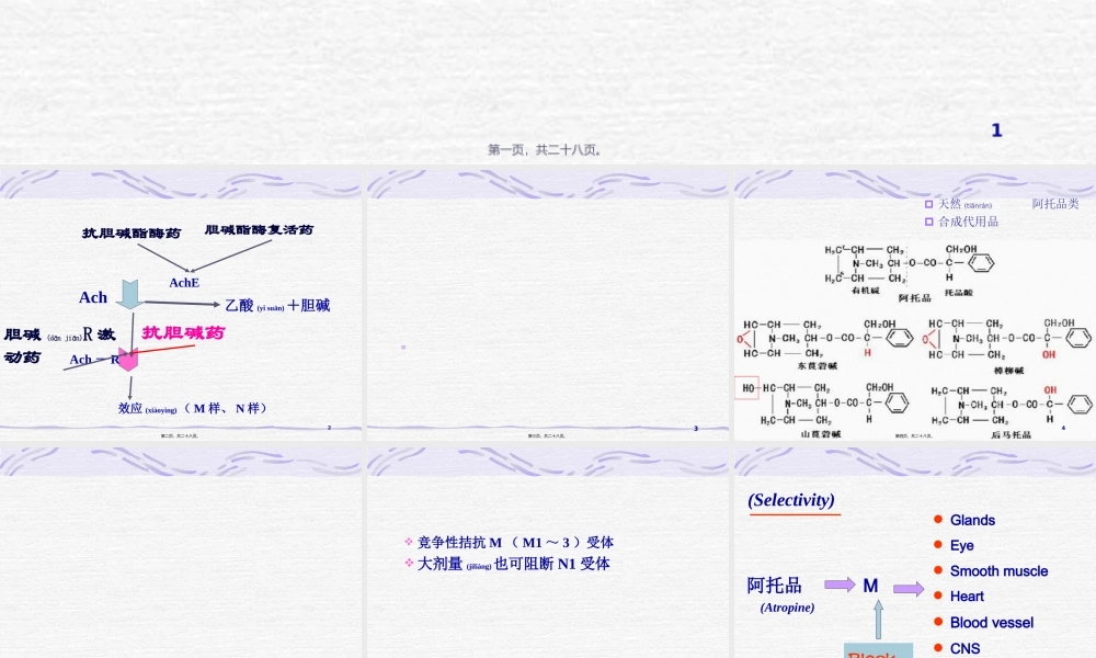 2022年医学专题—第八章-抗胆碱药.ppt