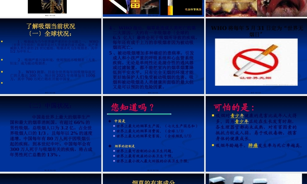 吸烟对人体的危害.pptx