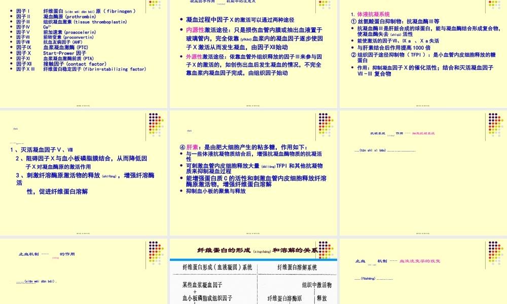 2022年医学专题—止血与抗凝.ppt
