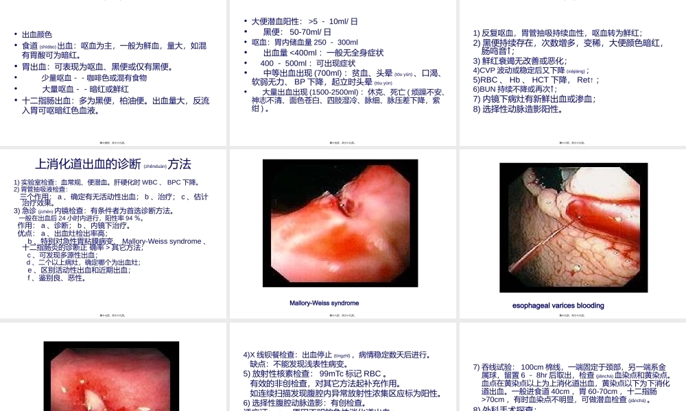2022年医学专题—上消化道出血UpperGastrointestinalBleeding.ppt