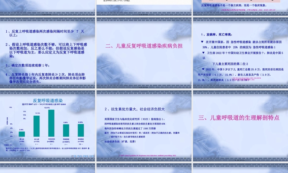 儿童反复-呼吸道感染最新诊疗常规.pptx