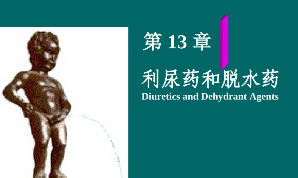 利尿药及脱水药2.ppt