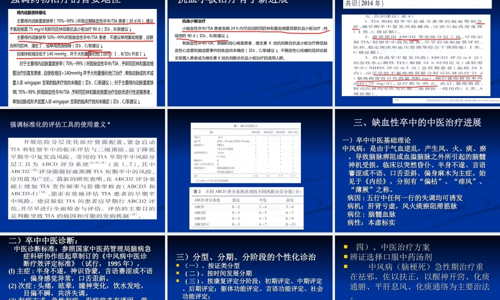中风病的中西医诊疗的进展分析.ppt