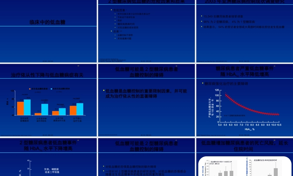低血糖对2型糖尿病患者的影响.pptx