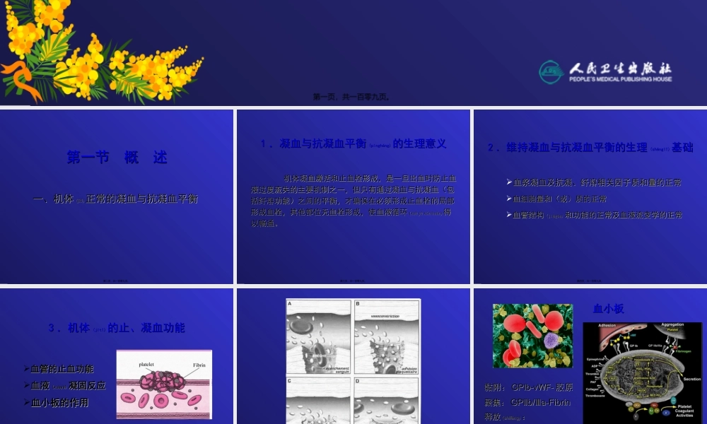 2022年医学专题—第九章-凝血与抗凝血平衡紊乱.ppt