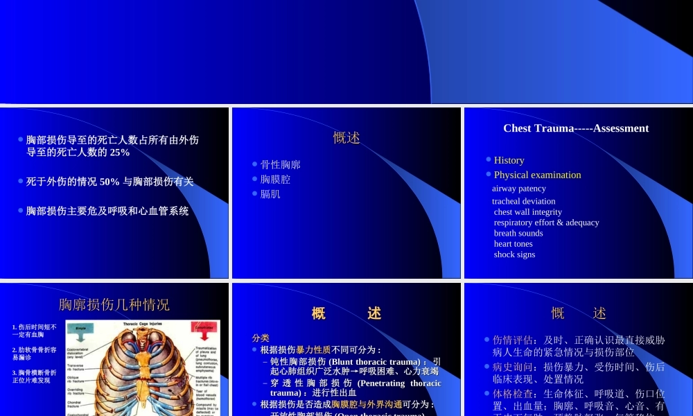 115外科-胸 部 损 伤(五年制教案)(1).ppt