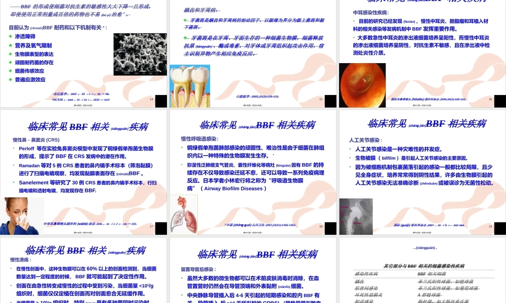 2022年医学专题—BBF与耐药的关系及应对措施.ppt