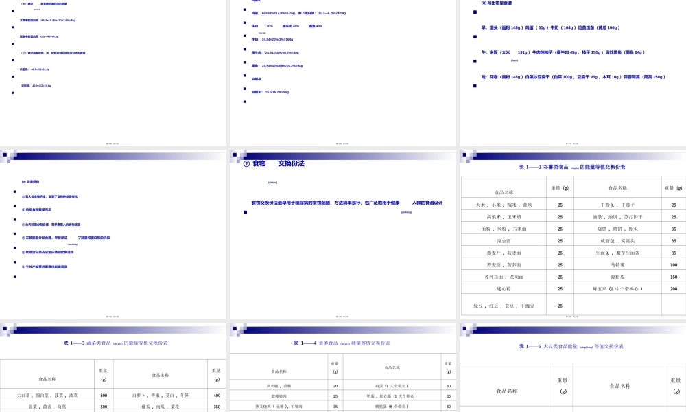 2022年医学专题—《烹饪营养与卫生》-第十一讲-食谱编制-2012优化版.ppt