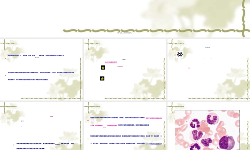 2022年医学专题—中性粒细胞形态异常剖析.ppt