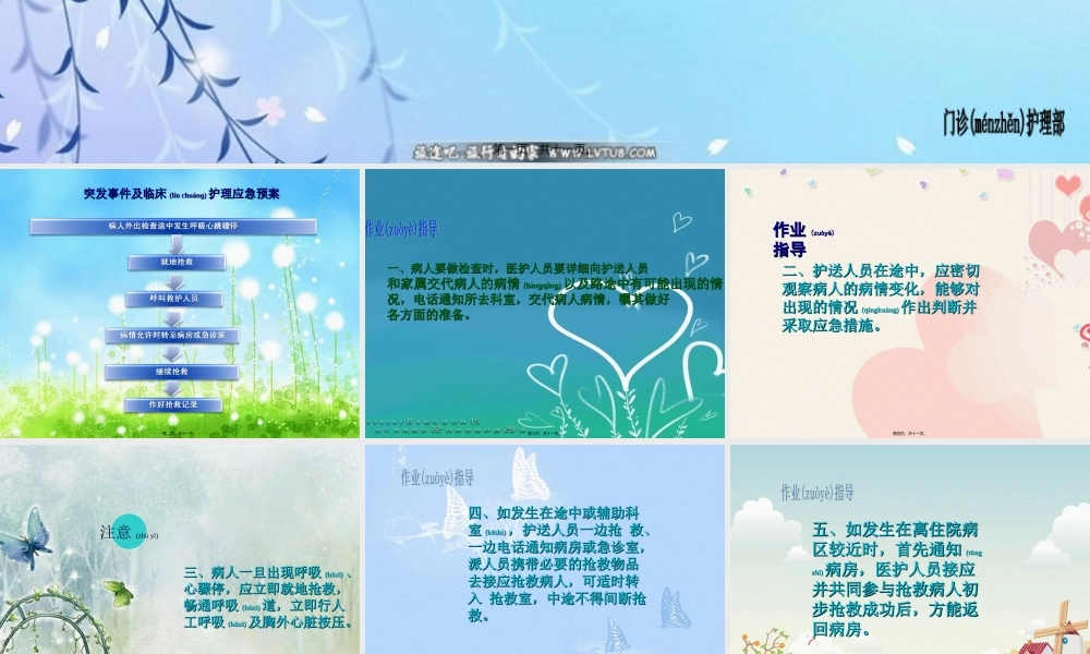 2022年医学专题—病人外出检查突发心跳呼吸骤停应急预案5.6.ppt