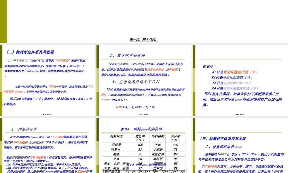 2022年医学专题—第二章-8-饲料营养价值的评定体系.ppt