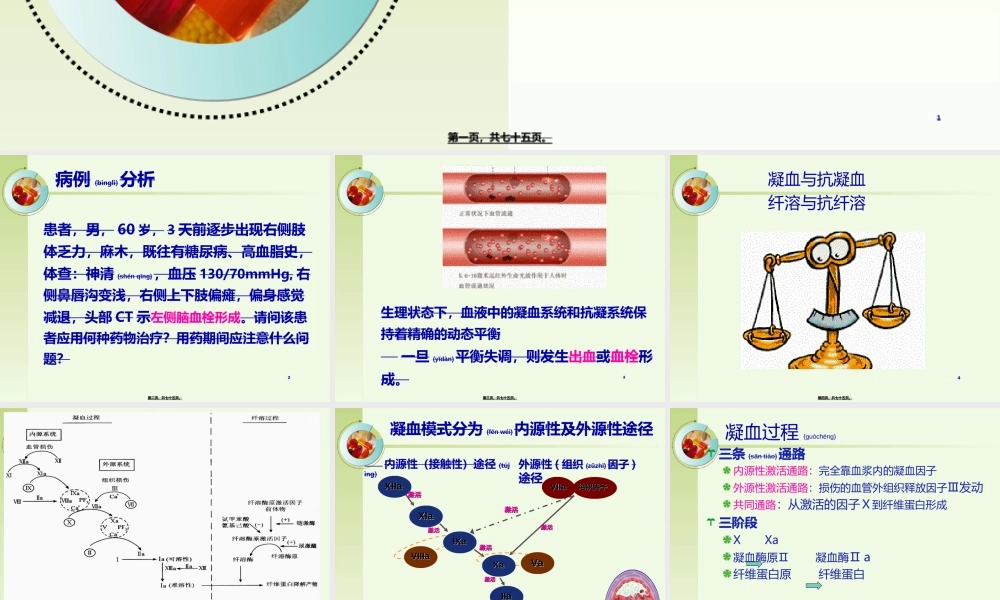 2022年医学专题—第十二章-血液系统药及合理用药(6课时).ppt
