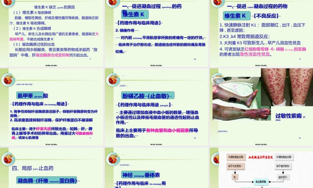 2022年医学专题—第十二章-血液系统药及合理用药(6课时).ppt