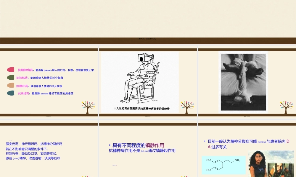 2022年医学专题—第四篇：第三节-抗精神失常药.ppt