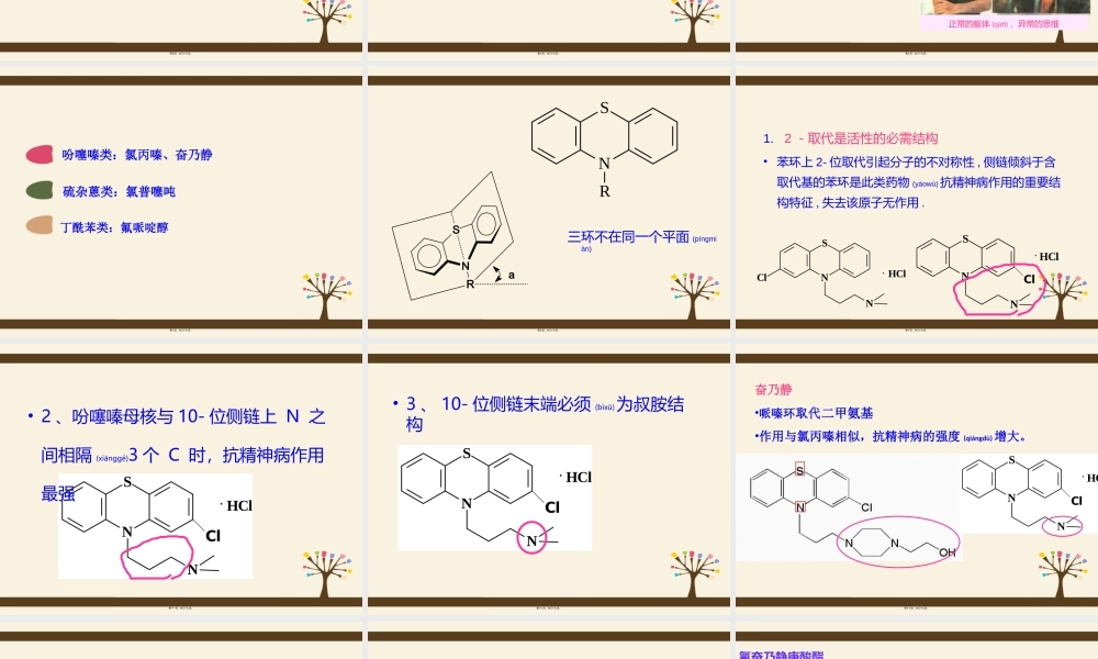 2022年医学专题—第四篇：第三节-抗精神失常药.ppt