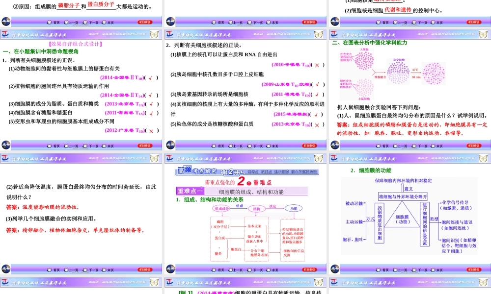 2022年医学专题—细胞膜与细胞核的结构和功能.ppt