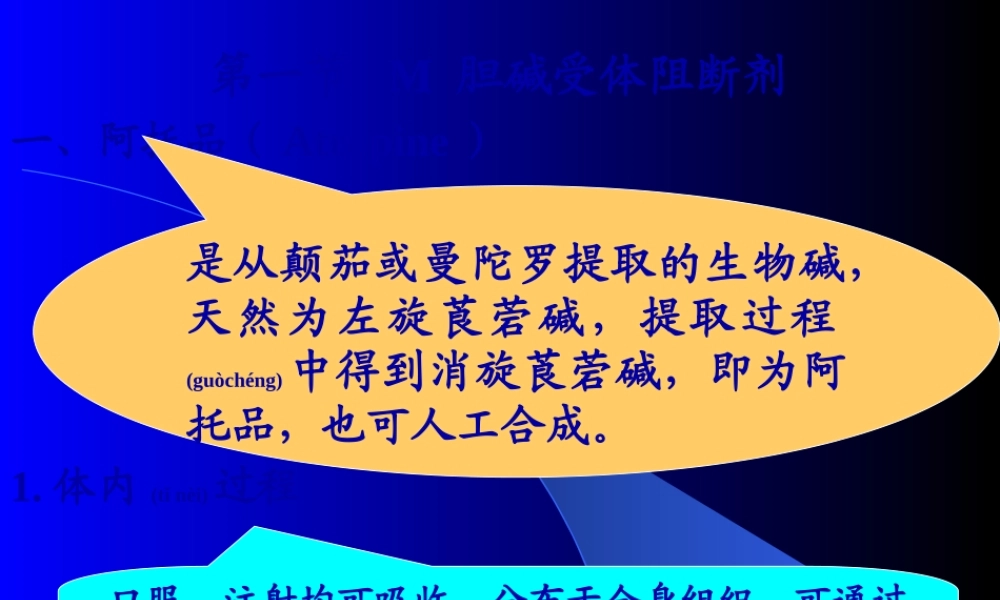 2022年医学专题—胆碱受体阻断剂.ppt