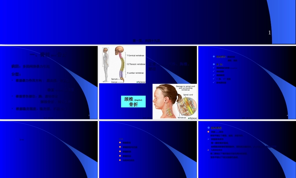 2022年医学专题—脊柱骨折与脊髓损伤.ppt