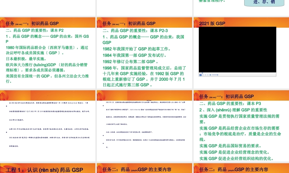 2022年医学专题—认识药品GSP.ppt