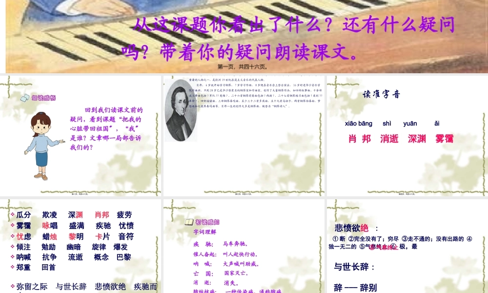 3把我的心脏带回祖国详解.pptx