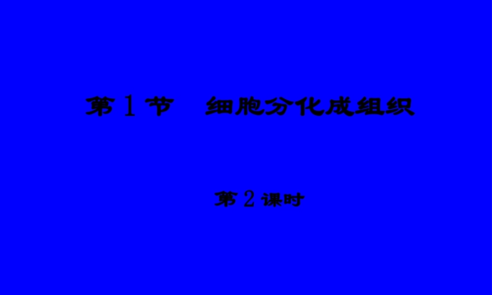 4.2细胞分化形成组织2.pptx