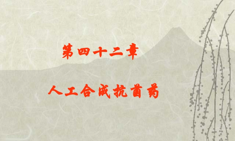 42人工合成抗菌药.pptx