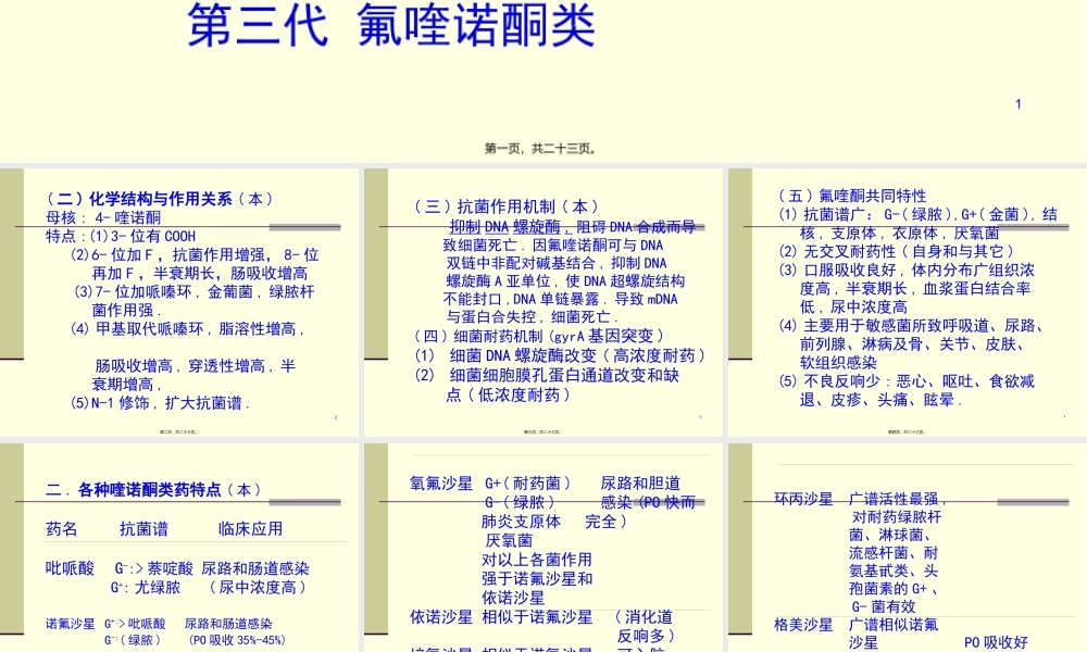 43人工合成抗菌药(03医本6版).pptx