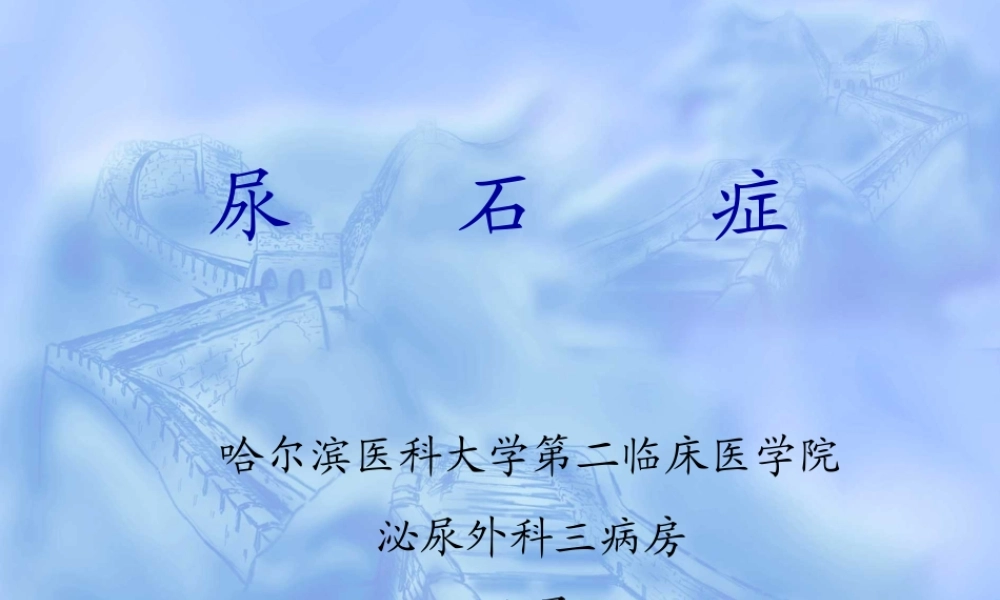 53泌尿科-尿石症(1).ppt