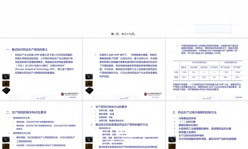 5、内毒素检查法在药品生产质控的应用修改.pptx