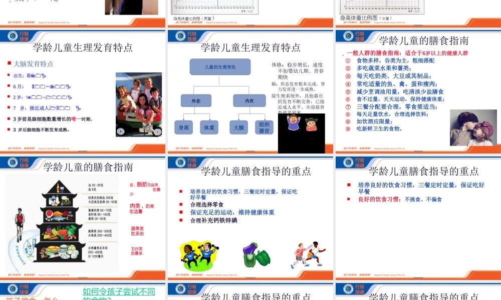 6-12岁儿童营养-杨勇.ppt