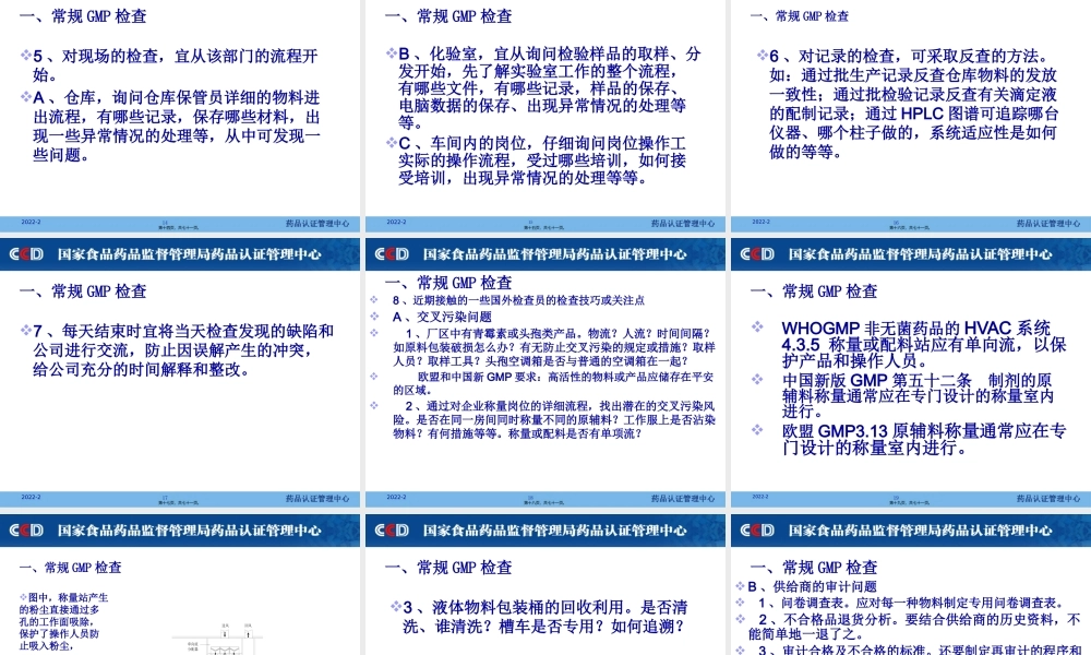 6、药品GMP检查中方法和技巧探讨-陈伟.pptx