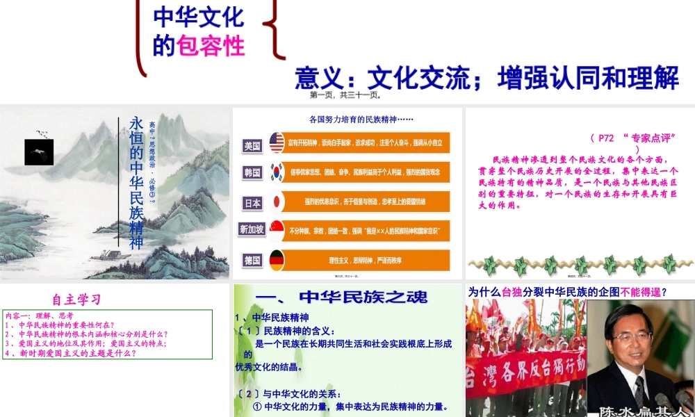 7.1永恒的中华民族精神(2018新版).pptx