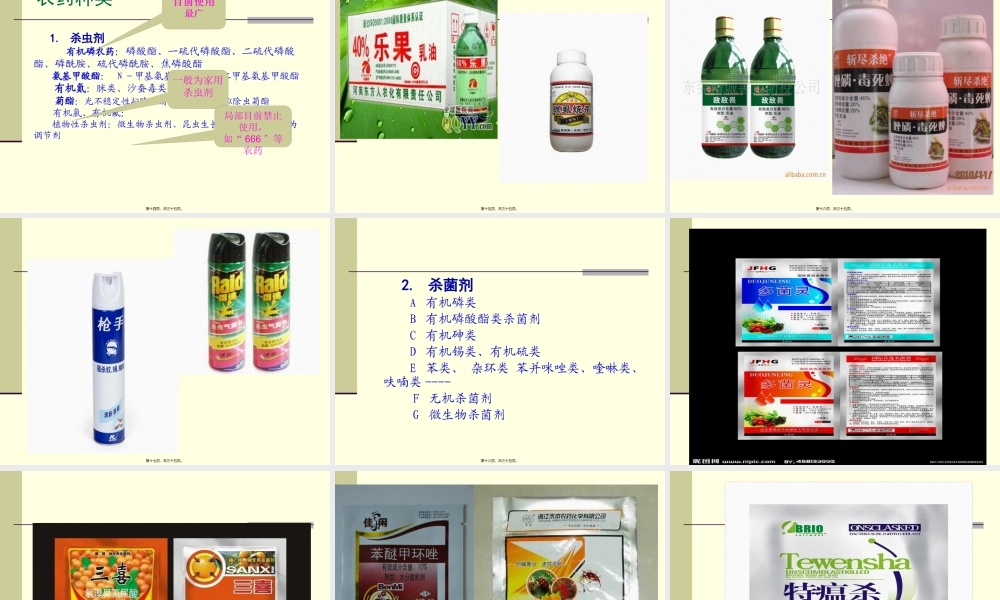 802水质农药与食品安全.pptx