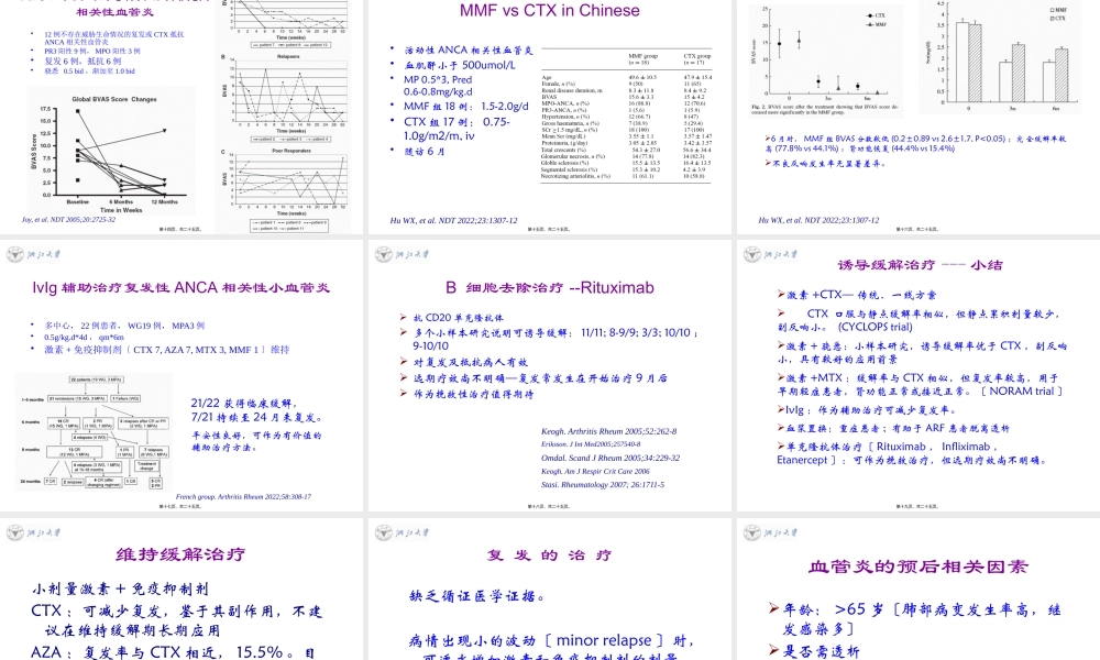 ANCA相关性血管炎的诊治进展.pptx