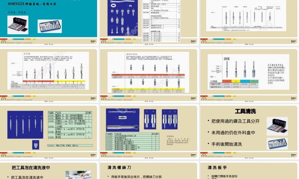 ANKYLOS外科盒及工具盒介绍及维护.pptx