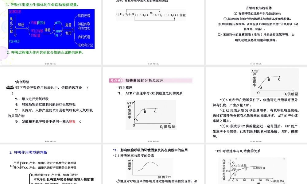 ATP的主要来源—细胞呼吸上课.pptx