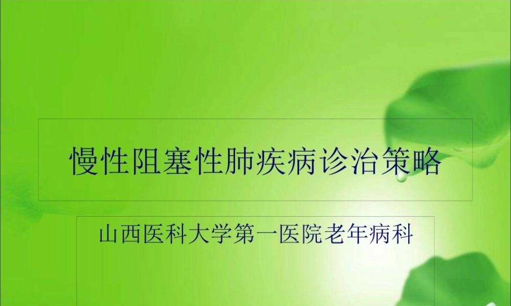 COPD诊治策略2017.pptx