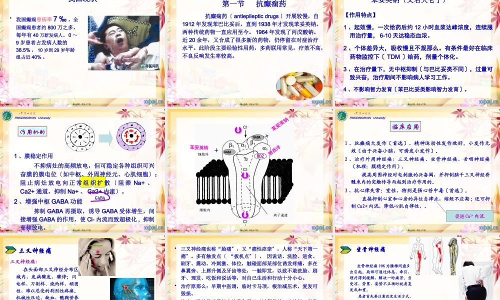 cq13抗癫痫、抗惊厥药教程.pptx