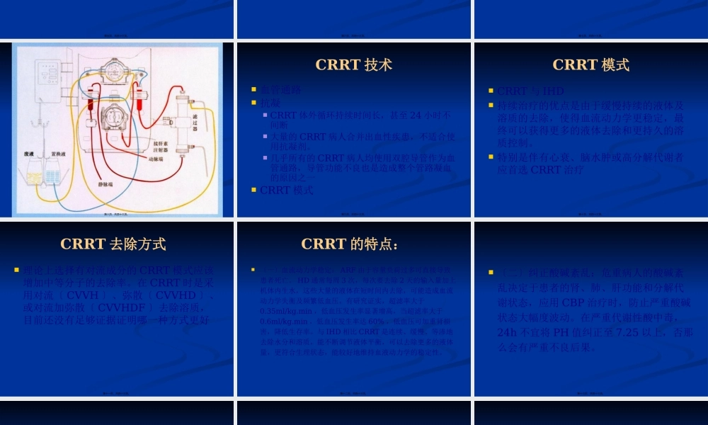 CRRT在危重病抢救中的应用.pptx