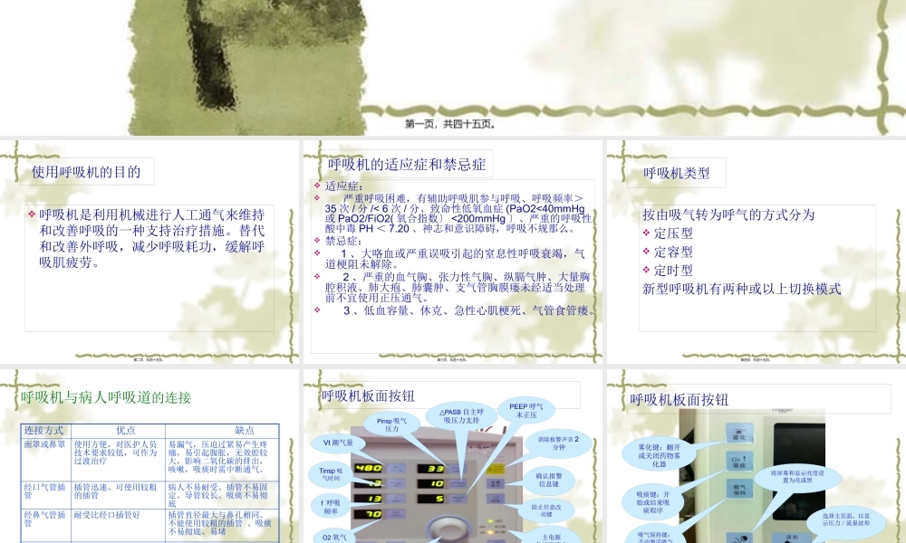 Drager呼吸机使用详解.pptx