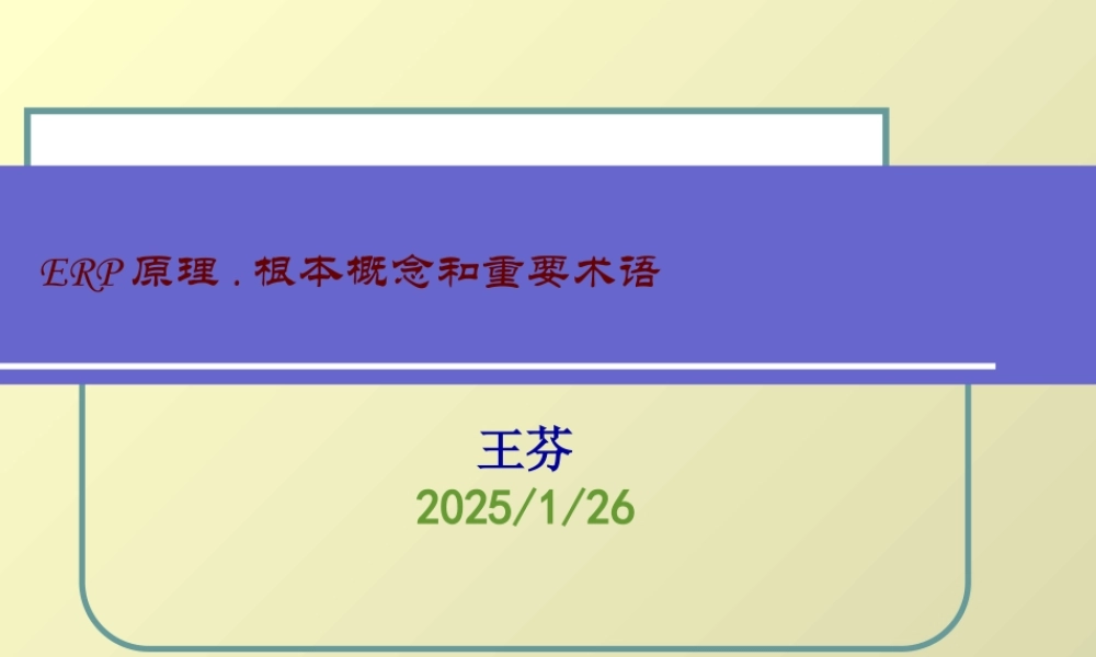 ERP-03基本概念和重要术语.pptx