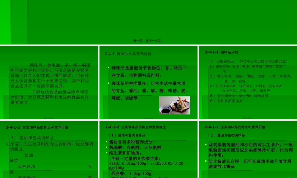 fg24-调味品和其它食品的营养价值.pptx